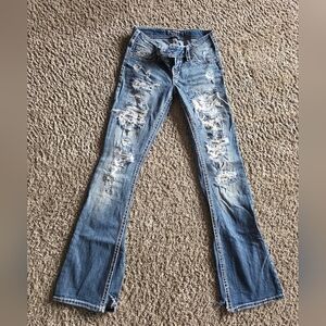 Distressed Blue Women's Jeans